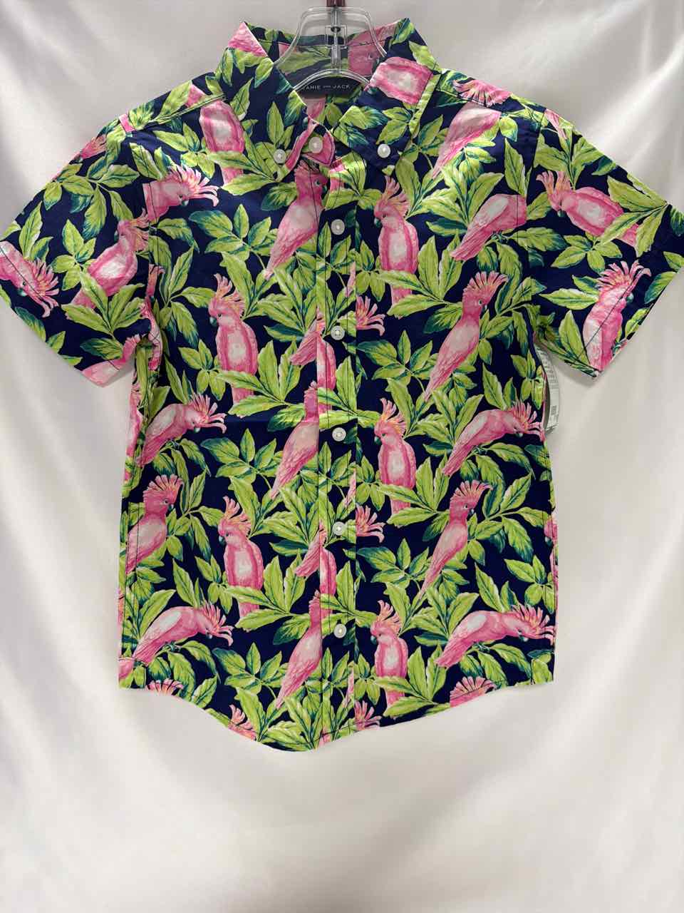 Janie and Jack Size 5 Navy Gently Used Shirt- Casual