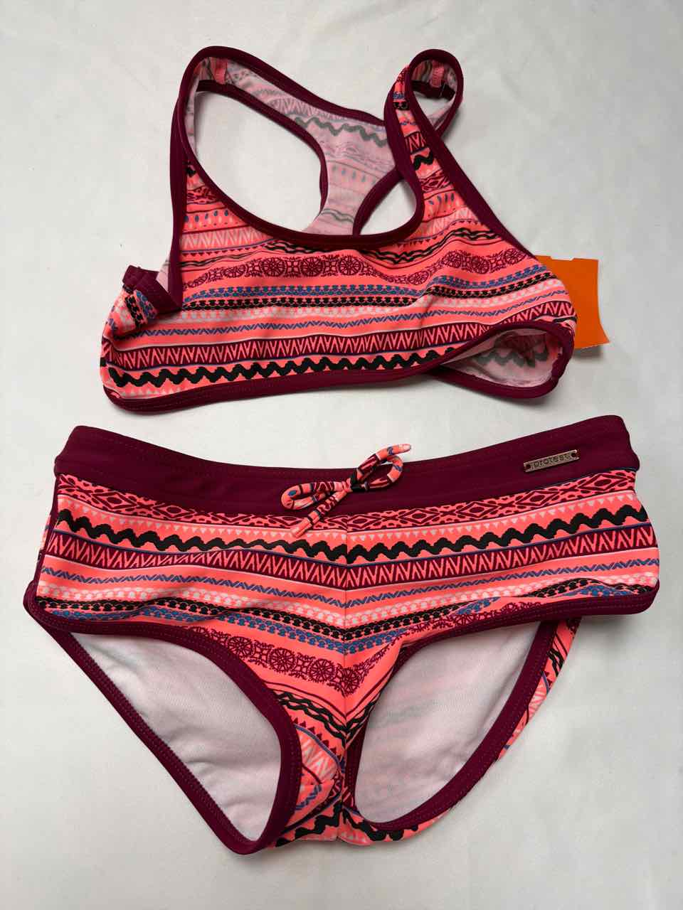 Protest Size 7/8 Orange Swimsuit- 2pc