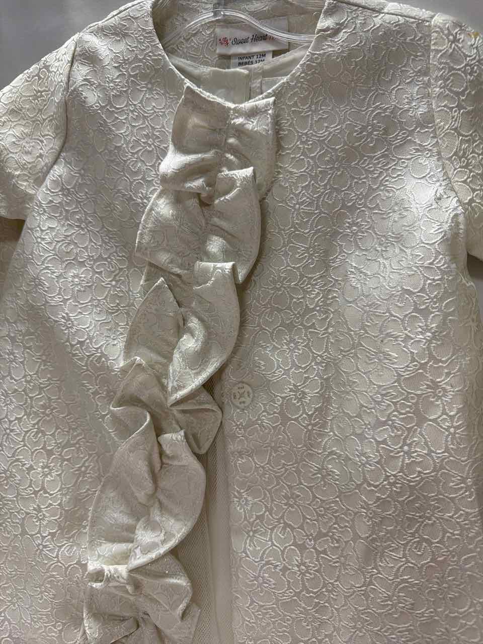 Size 12 Months Offwhite Dress- Formal