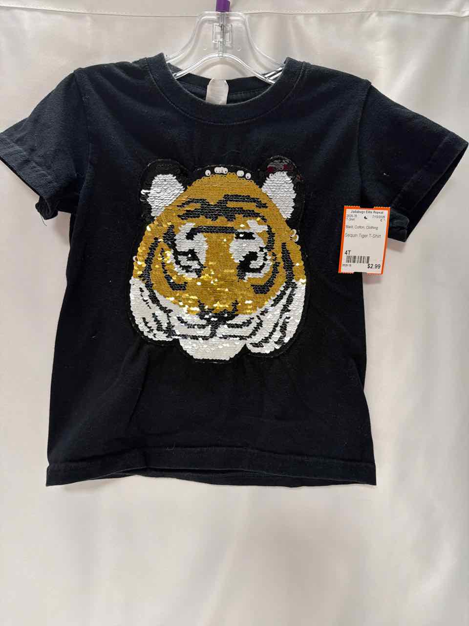Size 4T Black T-Shirt