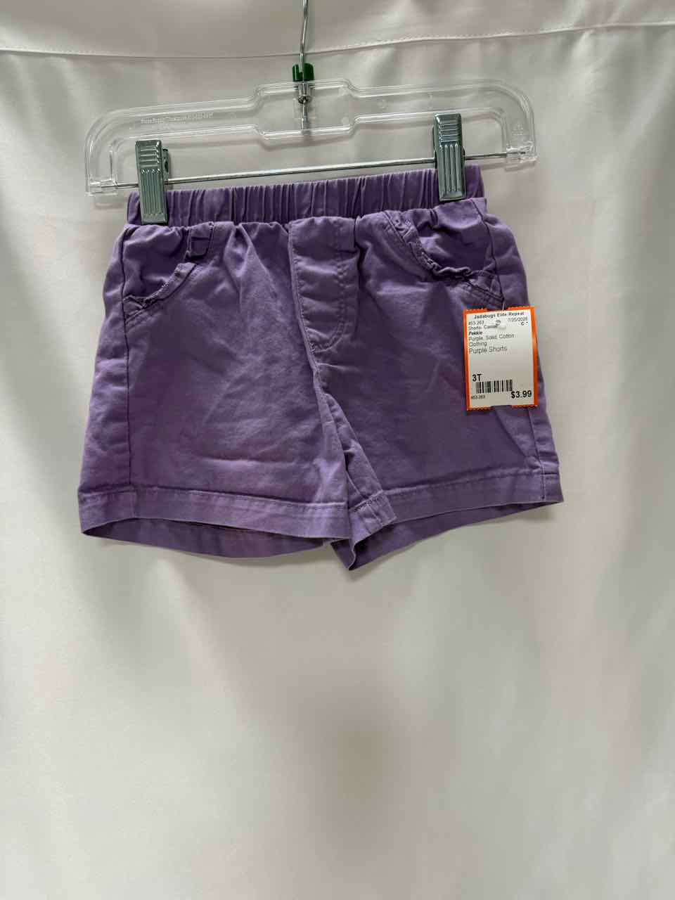 Pekkle Size 3T Purple Shorts- Casual