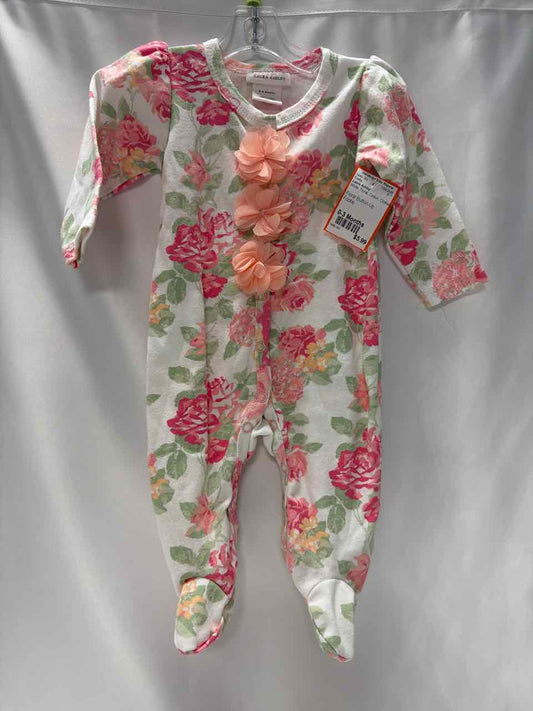 Laura Ashley Size 0-3 Months White Footie