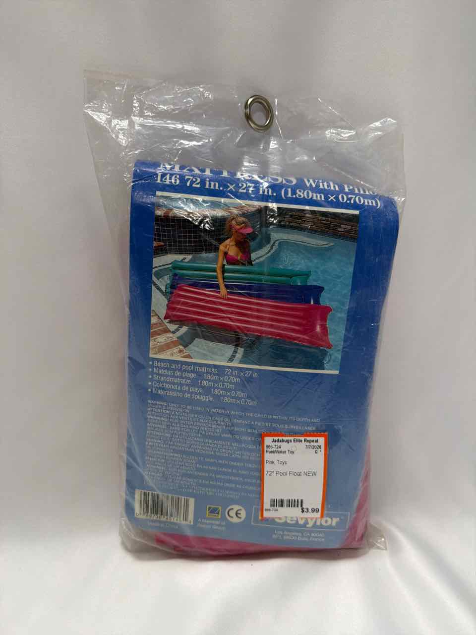 Pink Pool/Water Toy