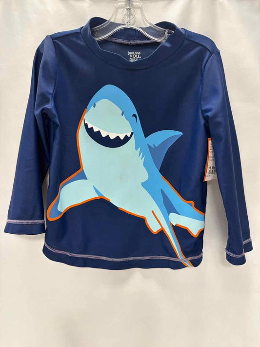 Just One You Size 18 Months Navy Rash Guard Top