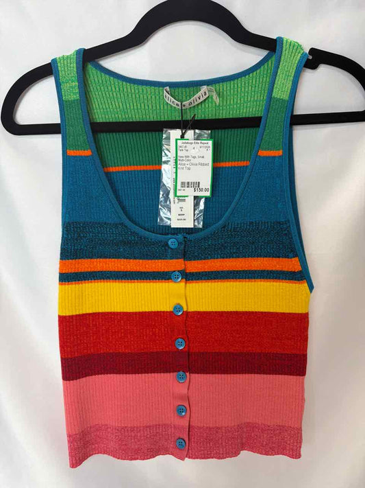 Alice + Olivia New With Tags Multi-Color Tank Top