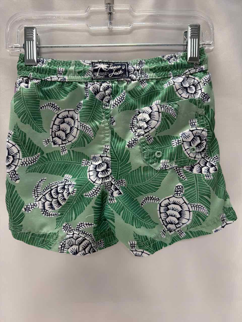 Janie and Jack Size 18-24 Months Green Swim Trunks