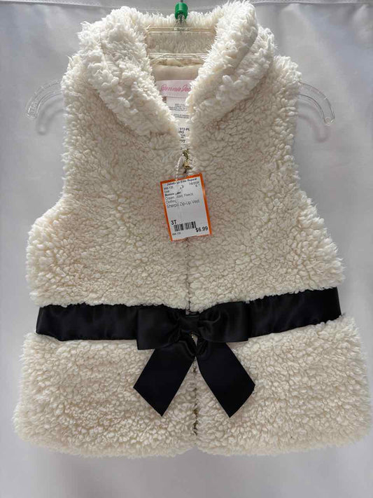 Bonnie Jean Size 3T Cream Vest