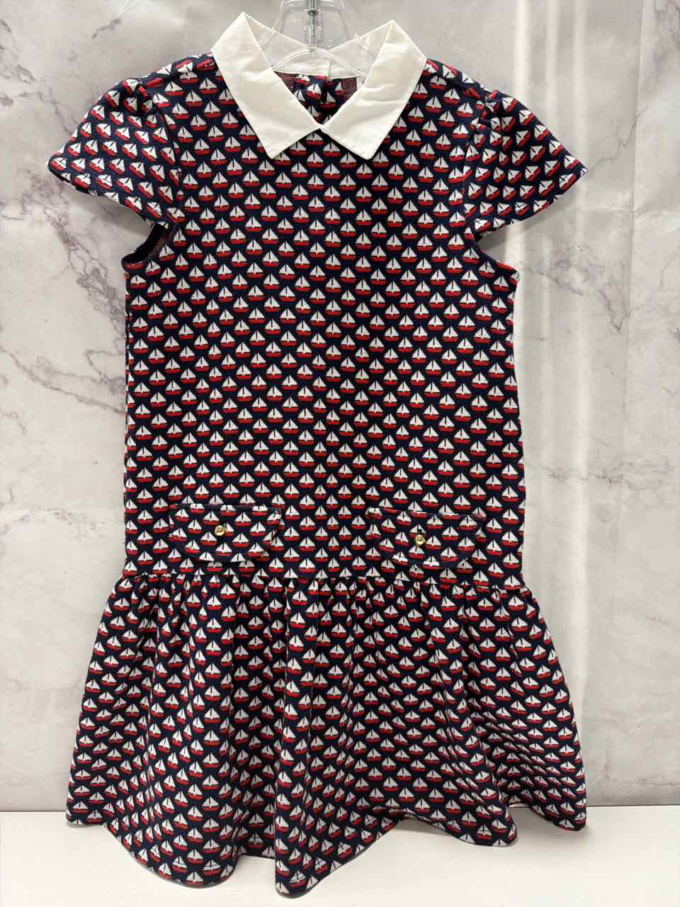 Janie and Jack Size 7 Navy Dress- Casual