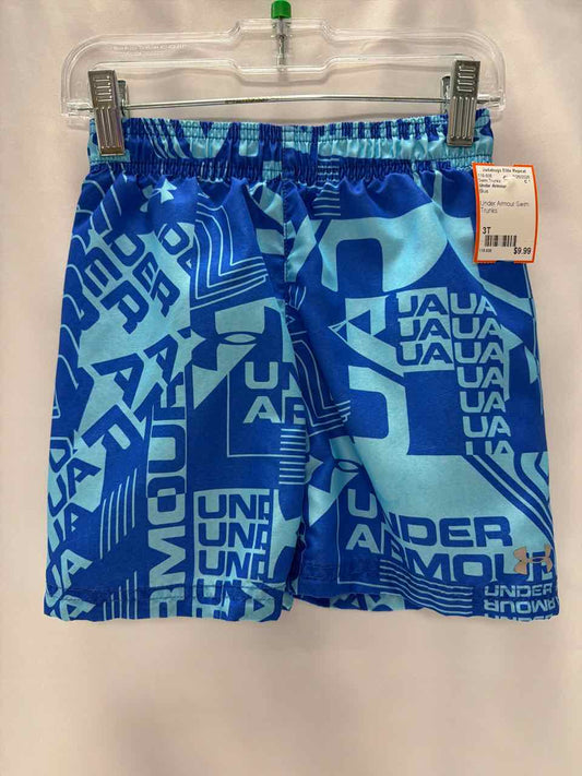 Under Armour Size 3T Blue Swim Trunks