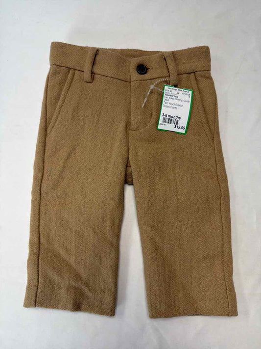 Janie and Jack Size 3-6 months Tan Gently Used Pants- Formal