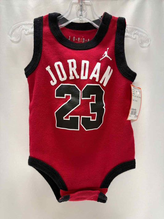 Jordan Size 6 Months Red Onesie