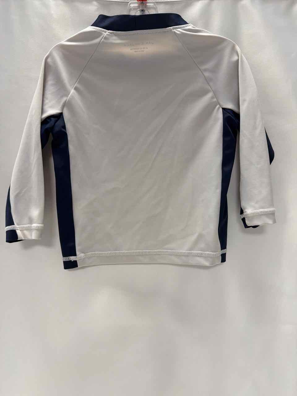 Janie and Jack Size 6-12 Months Gray Rash Guard Top