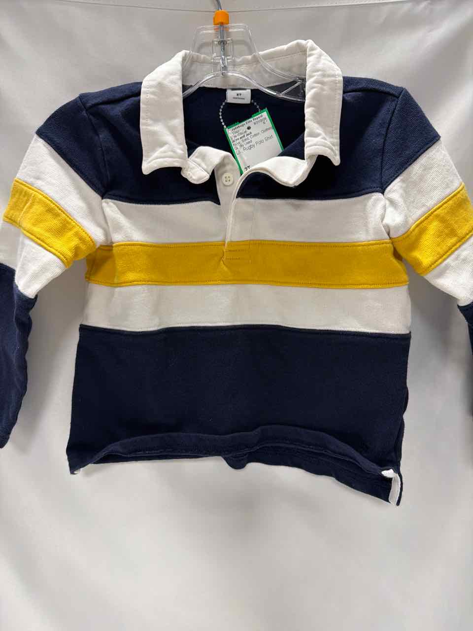 Janie and Jack Size 2T Navy Gently Used Shirt- Casual