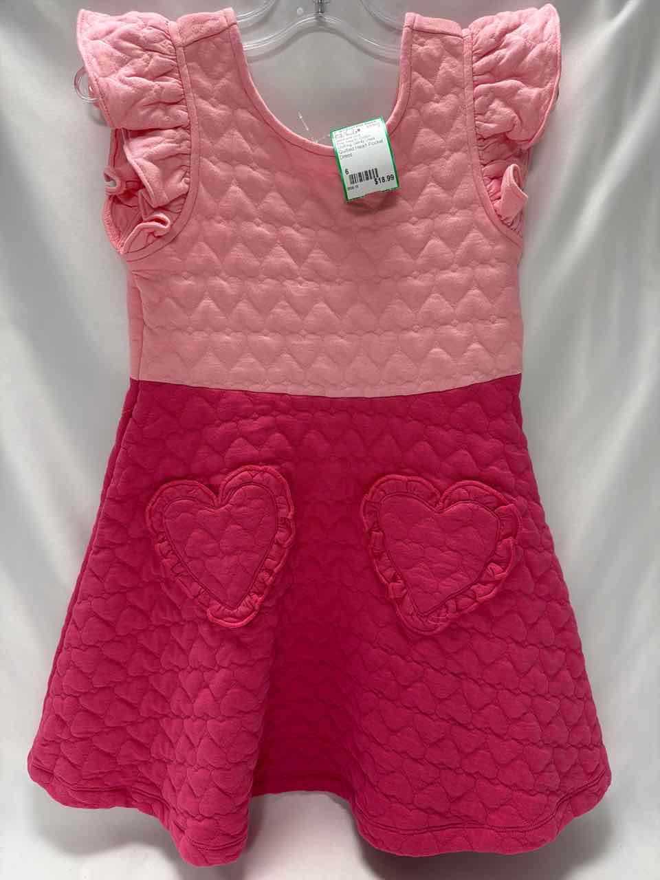 Janie and Jack Size 6 Pink Gently Used Dress- Casual