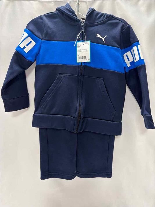 Puma Size 2T Navy Outfit -2pc