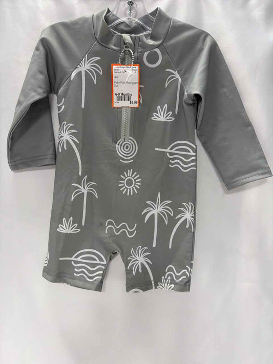 Unbranded Size 6-9 Months Gray Swimsuit- 1pc