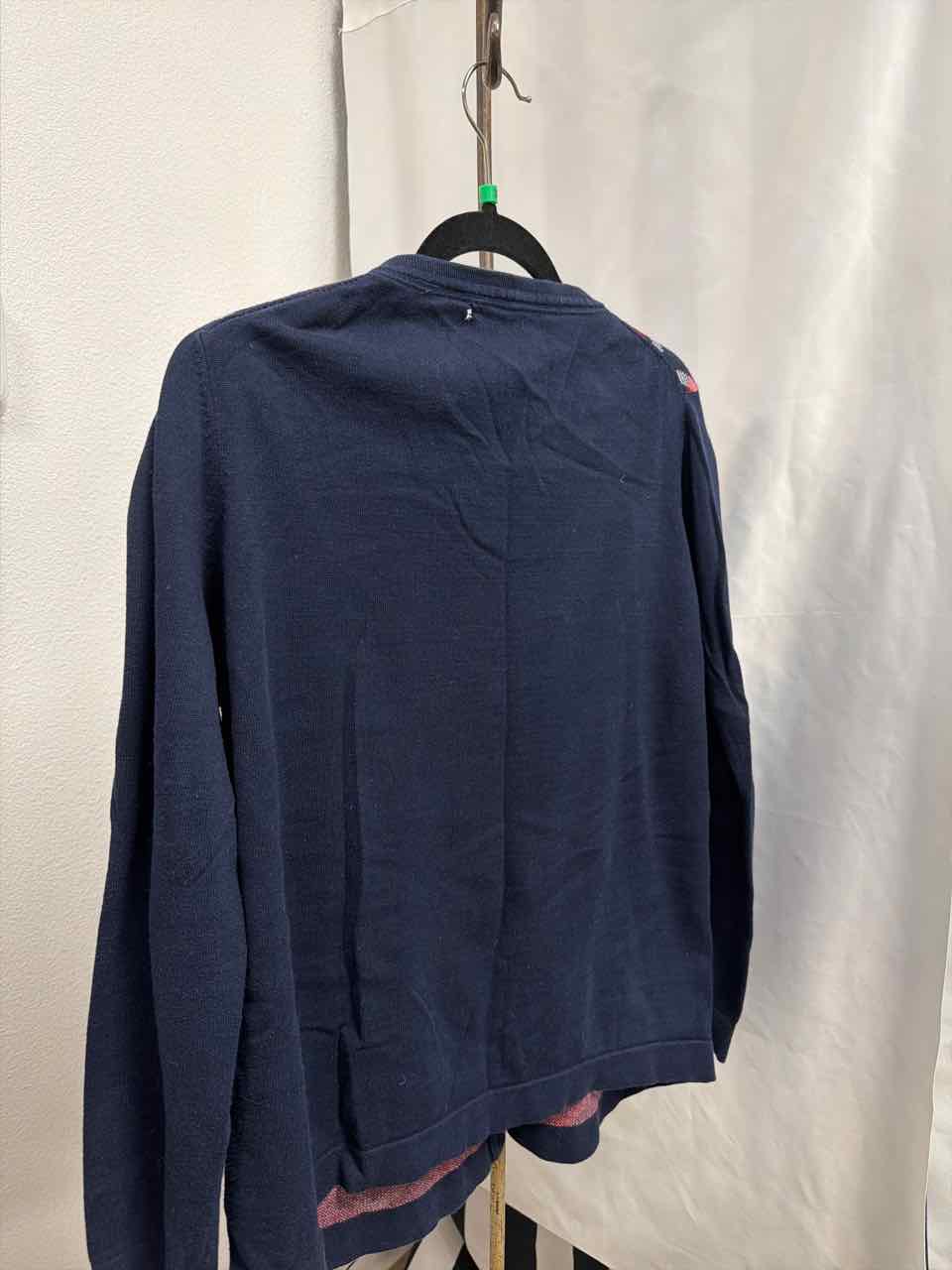Charter Club Gently Used Plaid Navy Sweater