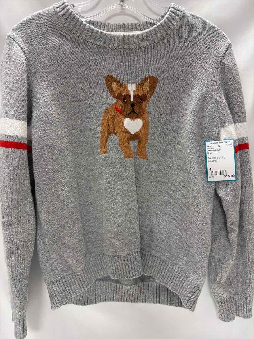 Janie and Jack Size 4 Gray Sweater