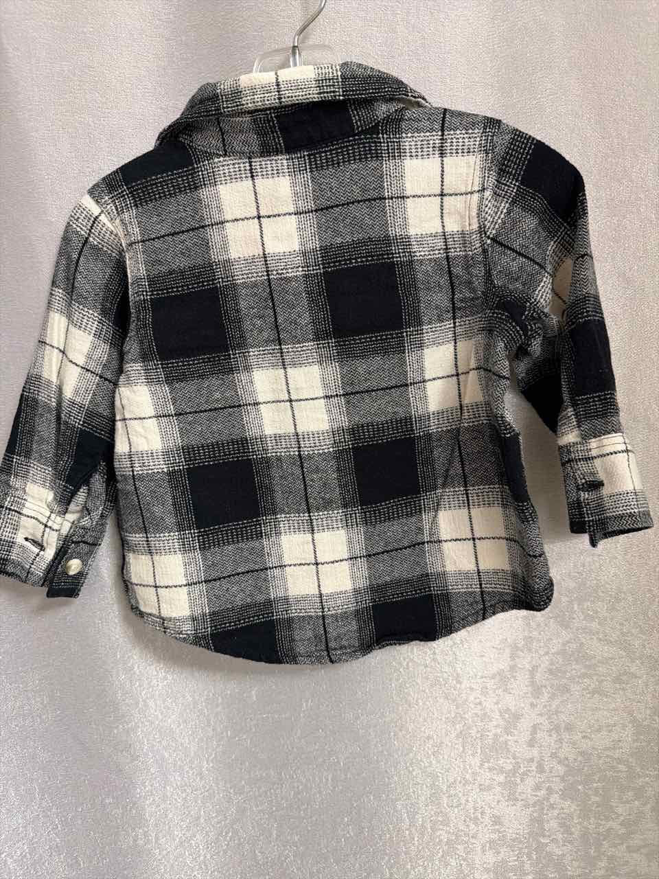 Size 12-18 Months Black & White Shirt- Casual