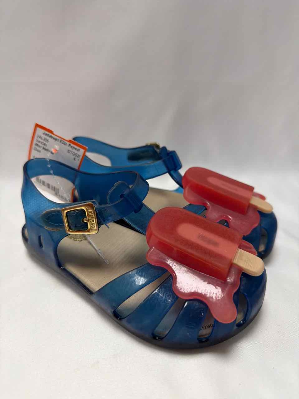 Mini Melissa Shoe Sizes 9C Blue Sandals