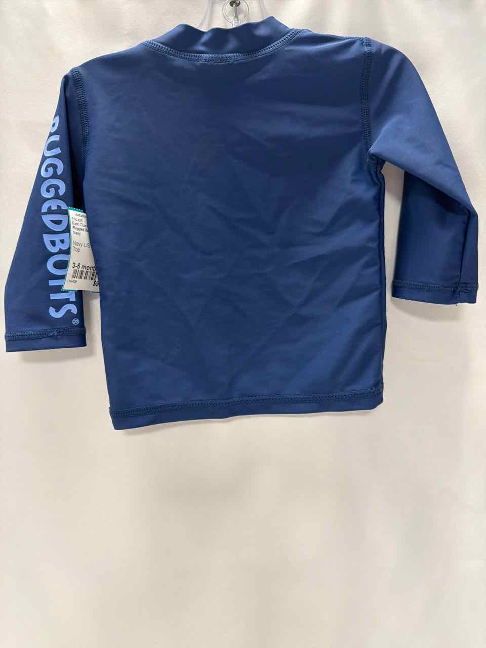 Rugged Butts Size 3-6 months Navy Rash Guard Top