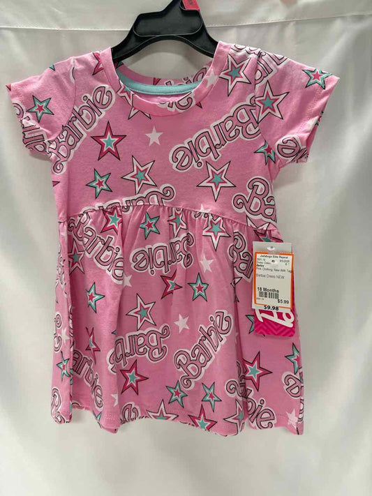 Barbie Size 18 Months Pink New With Tags Dress- Casual