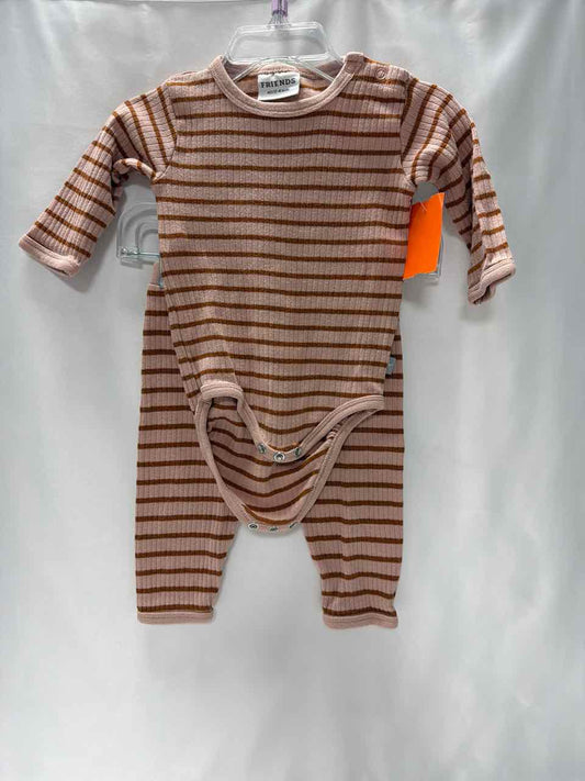 Friends Size 3-6 months Tan Outfit -2pc