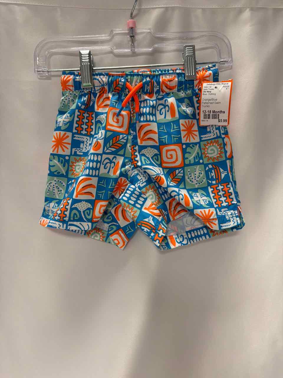 Old Navy Size 12-18 Months Blue Swim Trunks