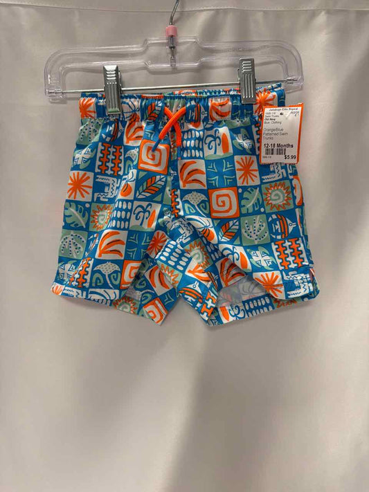 Old Navy Size 12-18 Months Blue Swim Trunks