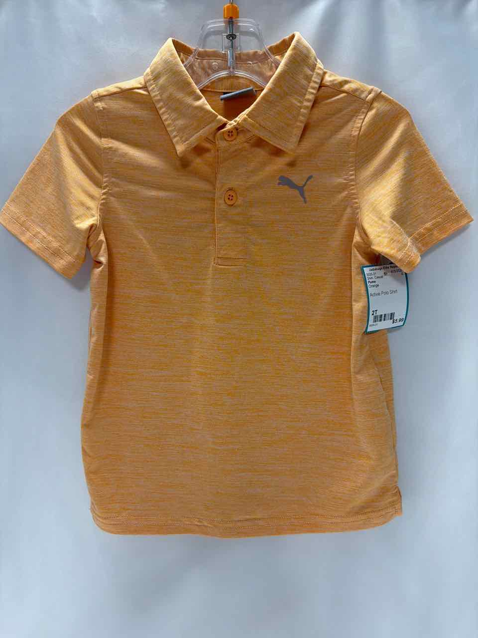 Puma Size 2T Orange Shirt- Casual