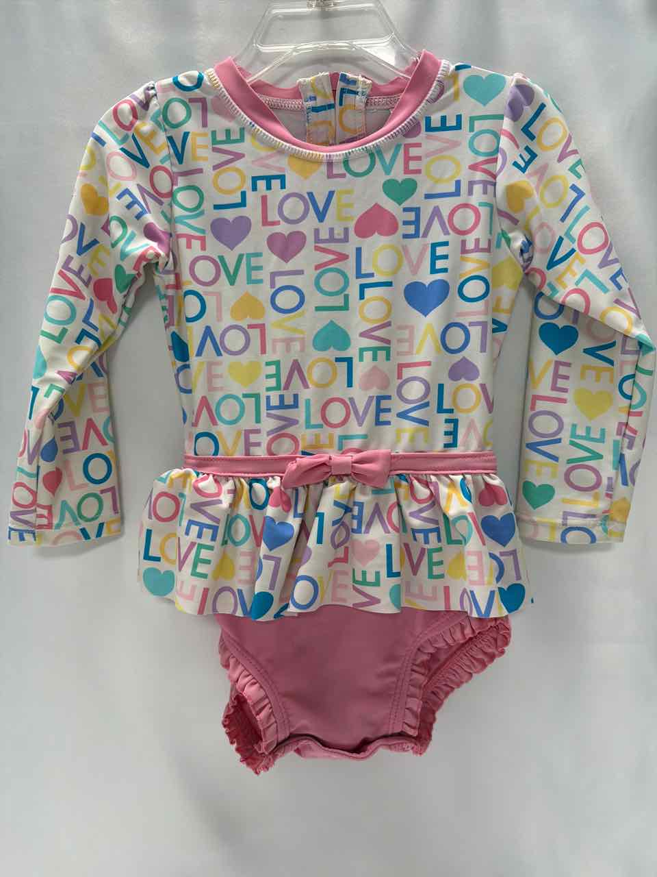 Ruffle Butts Size 2T White Swimsuit- 1pc