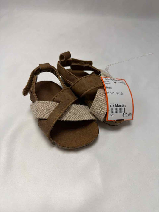 Shoe Sizes 3-6 Months Brown Sandals