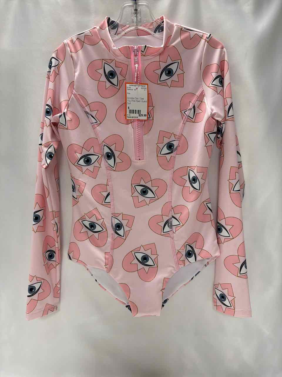 Scooba Doo Size 6 Pink Swimsuit- 1pc