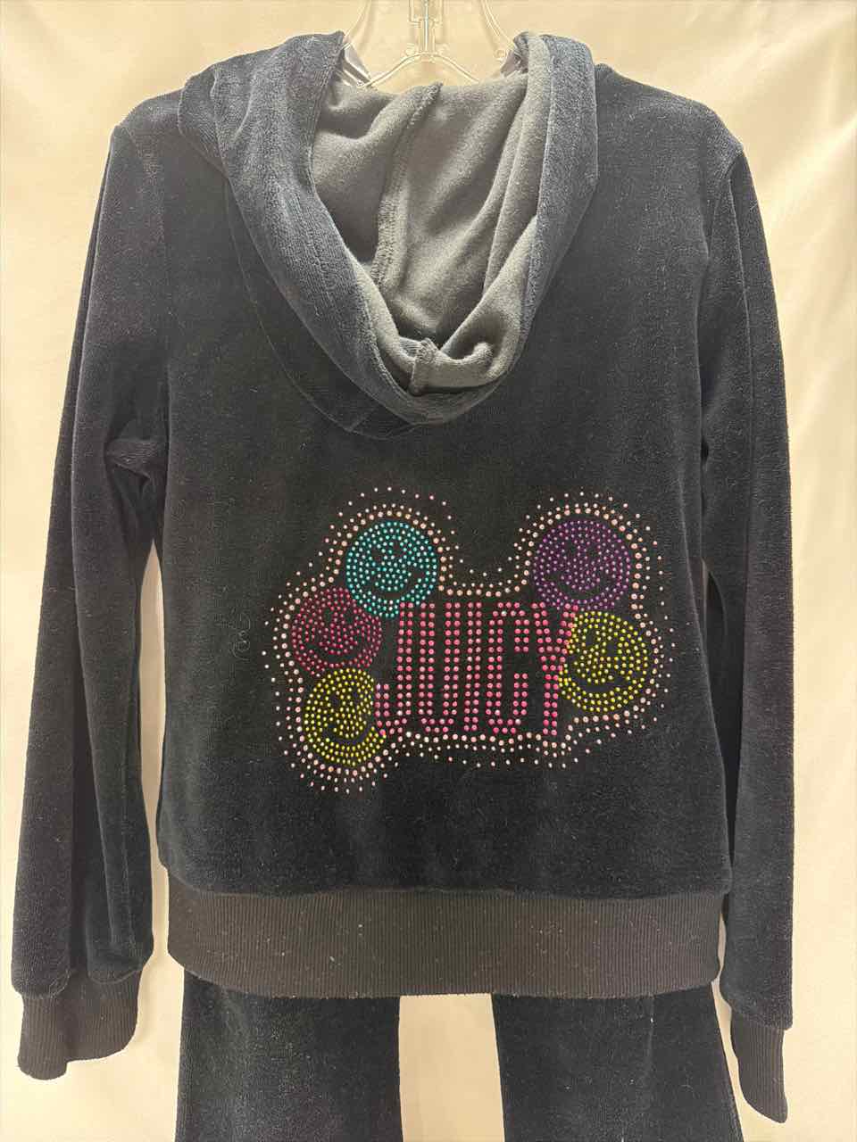 Juicy Couture Size 8 Black Gently Used Outfit -2pc