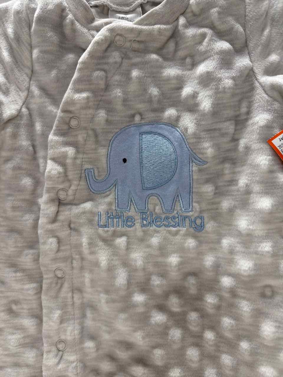 Little Beginnings Size 0-3 Months Gray Footie