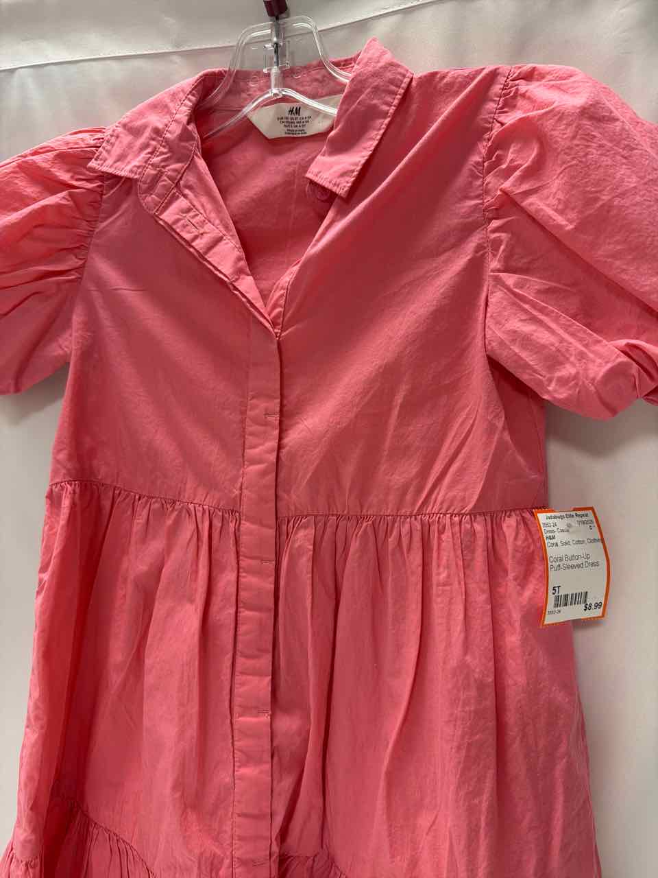 H&M Size 5T Coral Dress- Casual