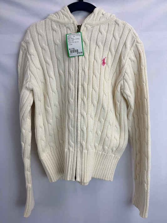 Ralph Lauren Size M (7/8) Cream Gently Used Sweatshirt