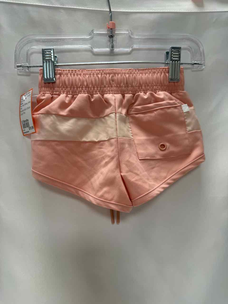 Minnow Size 12 Months Pink Gently Used Swim Trunks