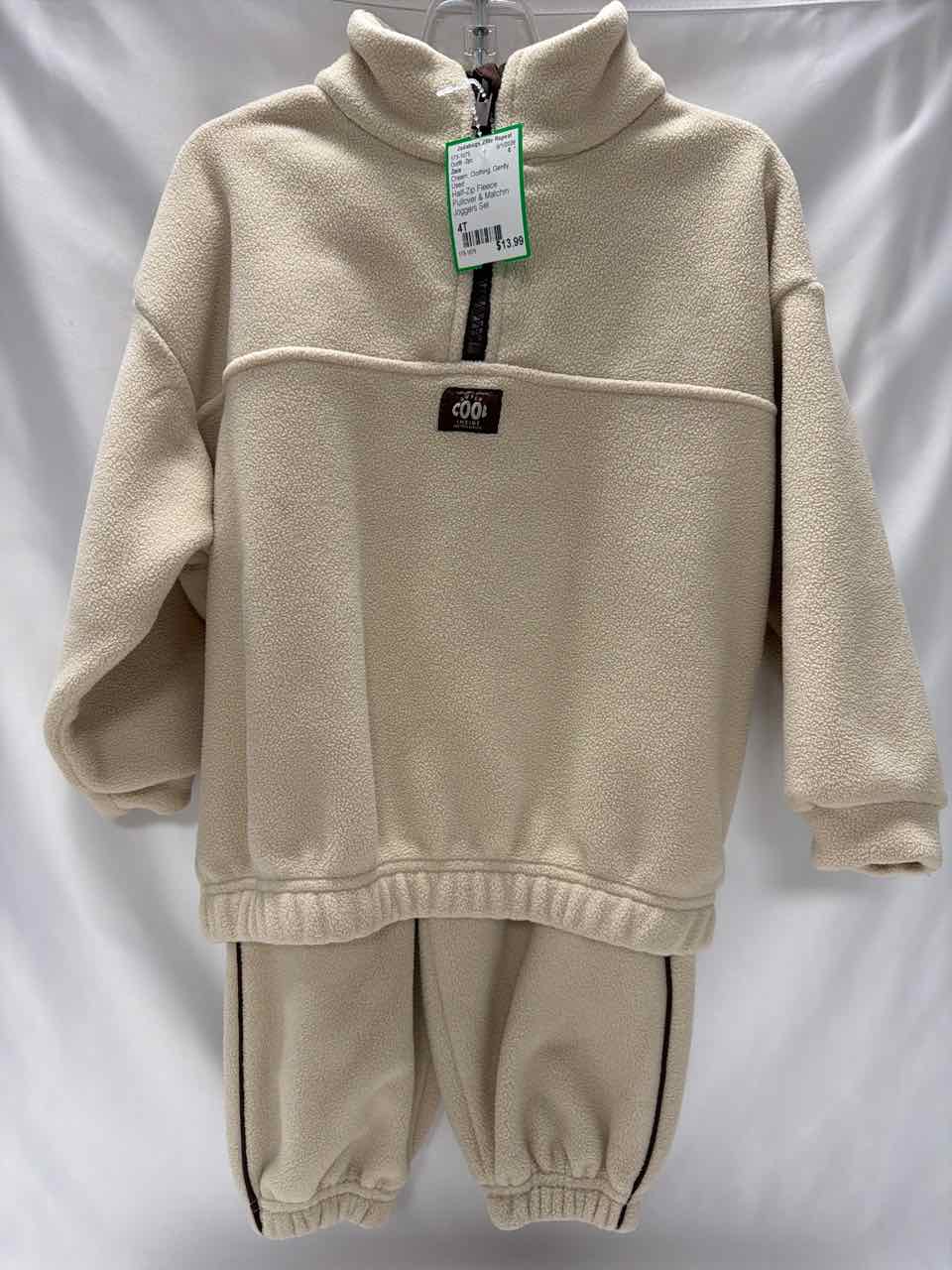 Zara Size 4T Cream Gently Used Outfit -2pc