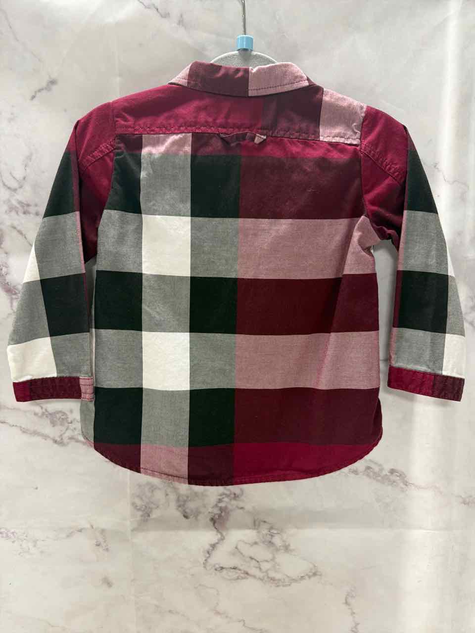 Burberry Size 9 Months Maroon Shirt- Formal