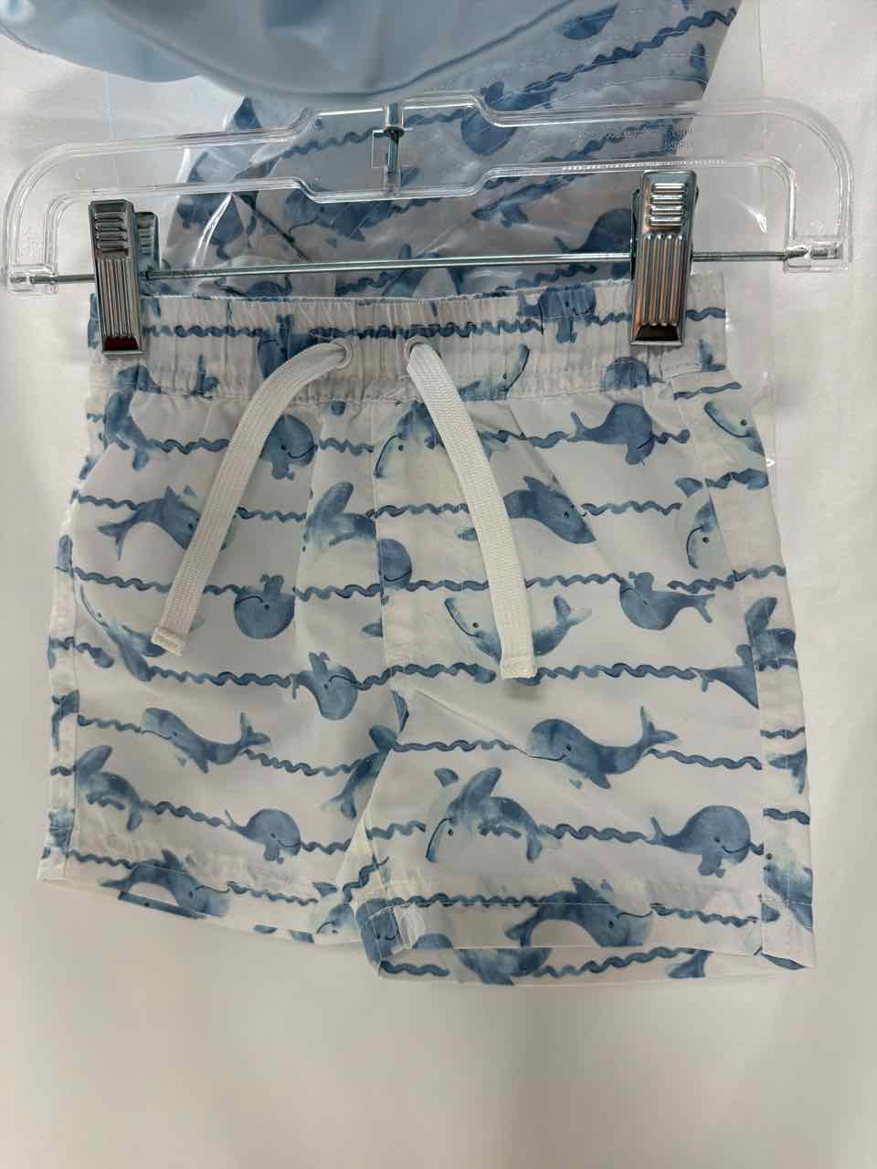 First Impressions Size 3-6 months Baby Blue Swimsuit- 3pc