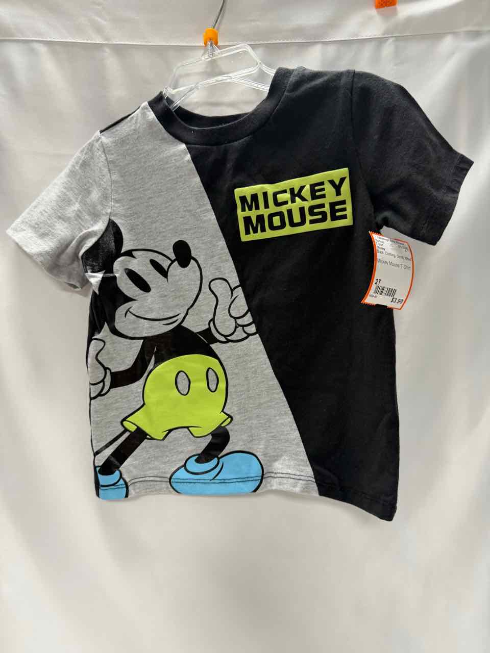 Disney Size 2T Black Gently Used T-Shirt