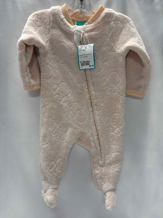 Disney Baby Size 0-3 Months Pink Footie
