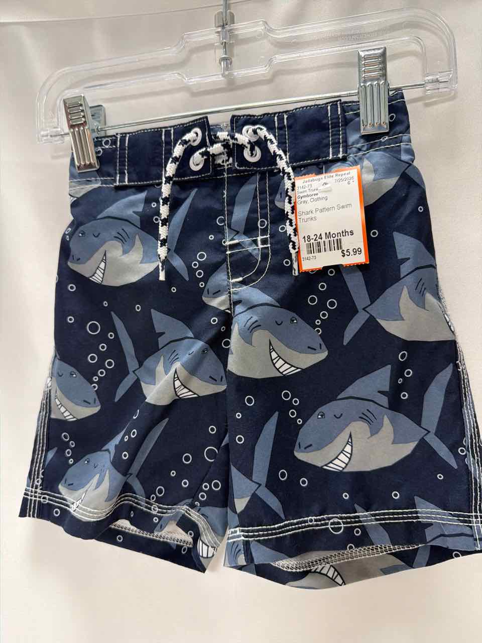 Gymboree Size 18-24 Months Gray Swim Trunks