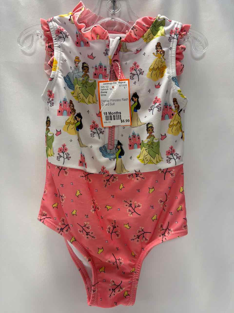 Disney Size 18 Months White Swimsuit- 1pc