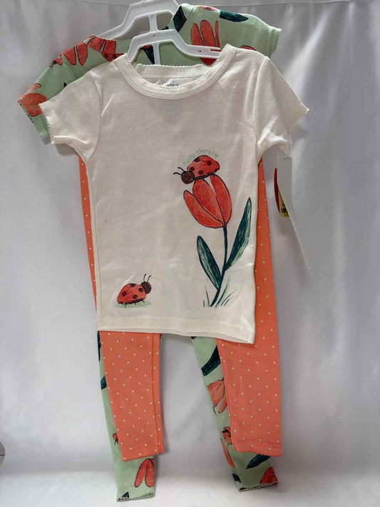 Carter's Size 3T White Pajamas- 2pc