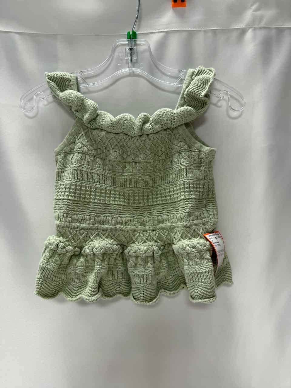 Janie and Jack Size 3T Green Tank