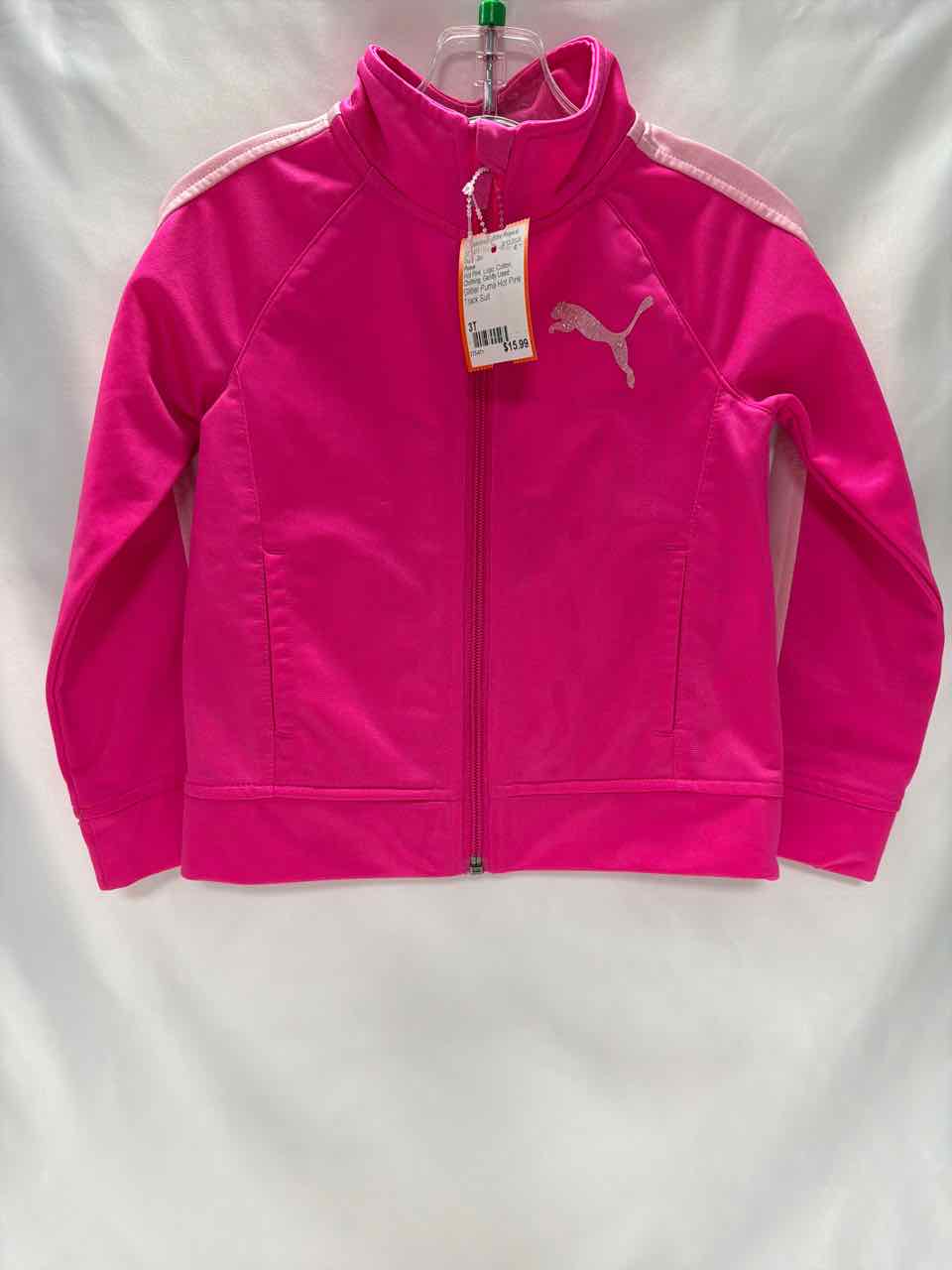 Puma Size 3T Hot Pink Gently Used Outfit -2pc