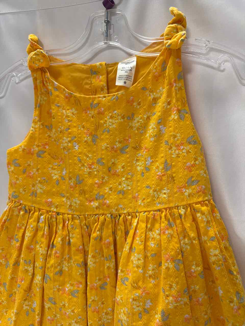 OshKosh Size 4T Yellow Dress- Casual