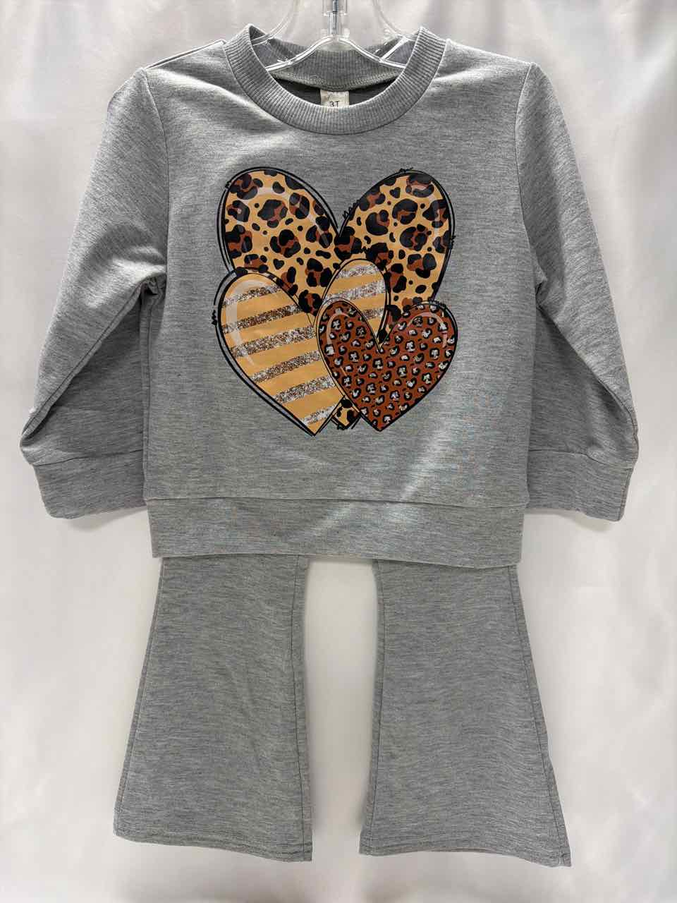 Size 3T Gray Outfit -2pc